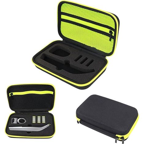 Estuche rígido de transporte para afeitadora eléctrica QP150, QP2734, QP2824, QP6551, QP6530, QP6531, QP6550, QP2724, QP2834, estuche de viaje negro.