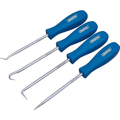 Draper 51763 SETB, set mini ganci e plettri, lunghezza 130 mm, 4 pezzi, blu (1/3)