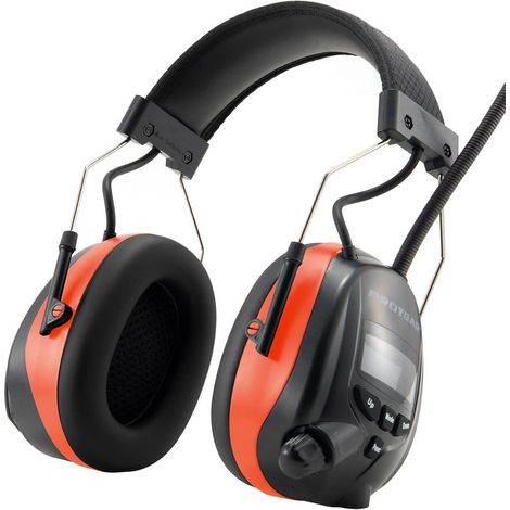 Gehörschutz Bluetooth DAB FM Noise Cancelling SNR30dB Orange (1/5)
