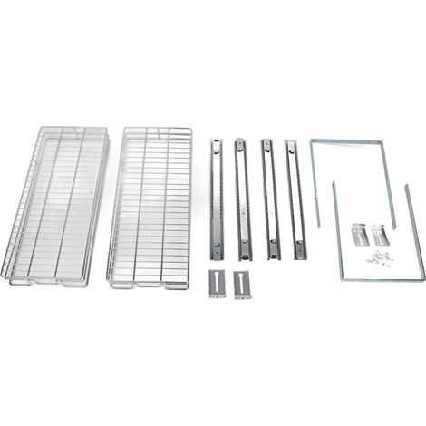 Organisateur de tiroir d'armoire coulissant individuel, boucle de connexion à 2 niveaux, étagère de rangement extractible 11x21 pouces (1/5)