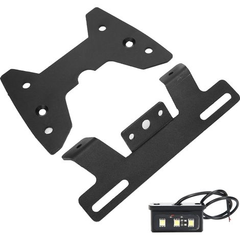 Support de plaque d'immatriculation Fender Eliminator pour Suzuki GSXR 600/750 2008-2010, kit de plaque arrière, suppression garde-boue, compatible moto, finition noire, fixation robuste. (1/5)