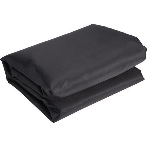 Housse de lit pliante noire portable, protection anti-poussière pour meubles, usage intérieur et extérieur, 85 x 33 x 107 cm (1/5)