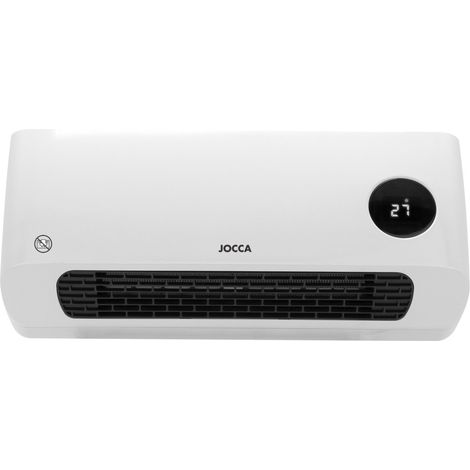 Ventilateur mural réversible Chauffage Soufflant 2000W Télécommande Écran LED Chaud/Froid Minuteur hebdomadaire 3 modes Jocca (1/5)