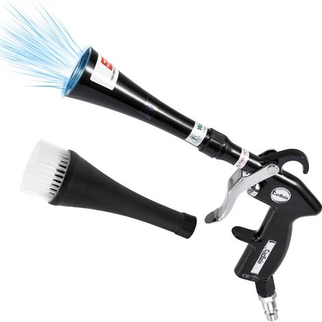 Pistolet de Nettoyage Voiture Intérieur, Pistolet de Soufflage et Séchage, Kit de Lavage, Peut Nettoyer Efficacement l'intérieur de la Voiture (1/5)
