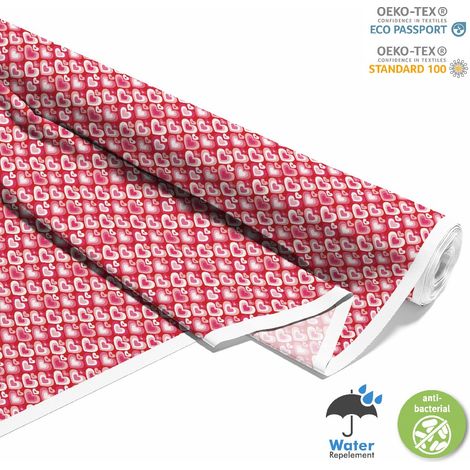 OUTDOOR DEKOSTOFFE OXFORD - Motiv große und kleine Herzen I DX417