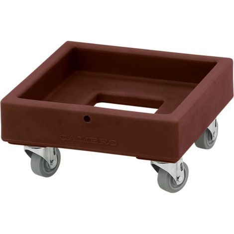 Chariot Camdolly cageots et caisses - 41 x 41 x 21.5 cm - Marron Foncé - Cambro