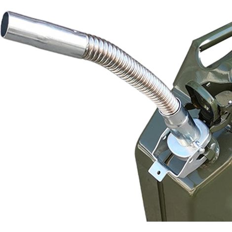 Bec verseur de carburant Metal, 11,6 Pouces Bec flexible for jerriculeur en Acier Inoxydable pour Bidon Carburant Essence 5 10 20 Litres (1/5)