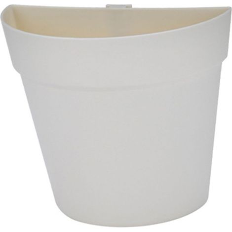 Jardinière murale suspendue en forme de demi-cercle, pot de fleurs fixé par adhésif pour la décoration intérieure. (1/5)