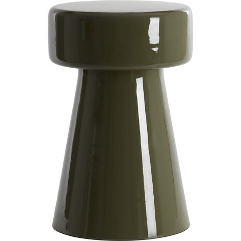 Light & Living Beistelltisch Dakwa glänzend dunkel olivgrün - (1/4)
