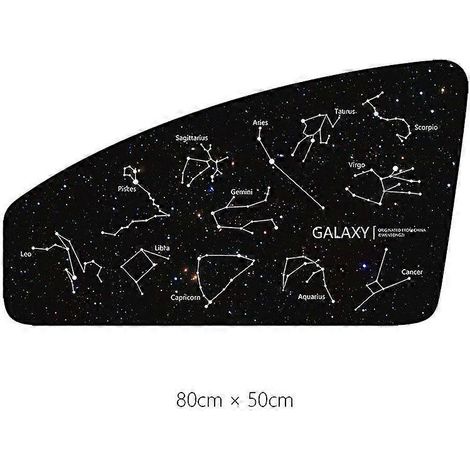Pare-soleil magnétique pour voiture, protection UV, pare-soleil de fenêtre pour enfants, accessoires de voiture universels d'extérieur, rideau de protection solaire, constellation à droite (1/5)