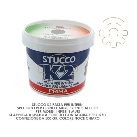 K2 mastic couleur noyer clair 500 gr prA t A  l&39emploi pour les murs en bois spatule brosse spray