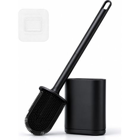 Brosse Toilettes WC Silicone avec Égouttoir: Brosse WC Hygiénique (1/5)