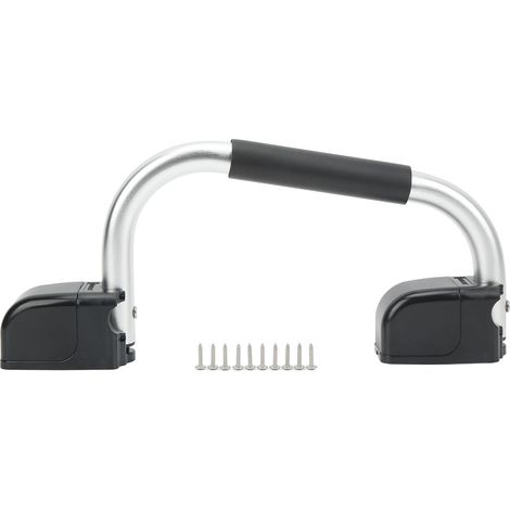 Poignée d'assistance pliable pour camping-car avec revêtement EVA et quincaillerie de porte d'entrée en alliage d'aluminium pour caravane, camping-car ou remorque. (1/5)