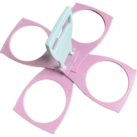 Zusammenklappbarer Becherhalter für Getränke zum Mitnehmen (Kaffee, Bier, Pint) – 1 Stück – Rosa