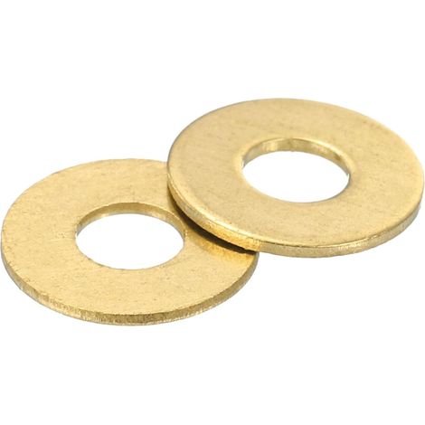 M3 Rondelle Plate, 300 Pcs Rondelles Plates à Anneau en Laiton 8mm OD 0.5mm Épais Joint d'Étanchéité en Métal pour Vis, Boulons, Écrous (1/5)