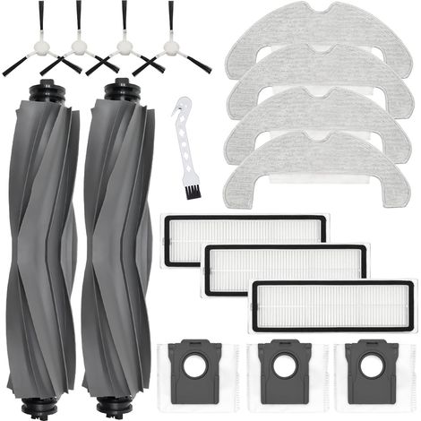Accessori per Dreame D10 Plus Gen 2 Robot Aspirapolvere, 2 Spazzole Rullo + 4 Panni + 4 Spazzole Laterali + 3 Filtri + 3 Sacchetti Polvere (1/5)