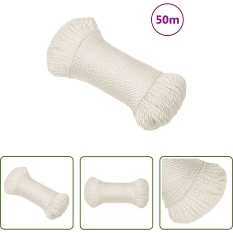 Seil - Arbeitsseil Weiß 8 mm 50 m Polypropylen (1/5)