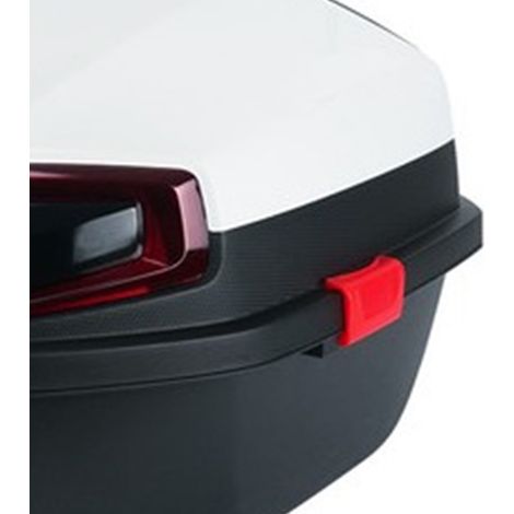 Coffre Arrière Moto Scooter Électrique Grande Capacité Surface Lisse Design Bicolore Blanc Universel (1/4)