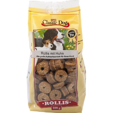 Classic Snack Rollis Huhn 500 g Hundeleckerlis