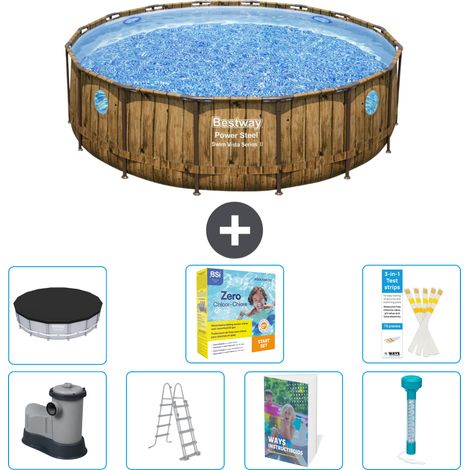 Bestway Bestway Power Steel Ronde - 488x122 cm - 8-pièces  S532
