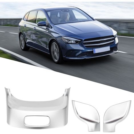 Ensemble de 3 caches décoratifs pour interrupteurs d'accoudoir compatibles avec Mercedes Benz W247 X247 2019+ (chromés) (1/5)