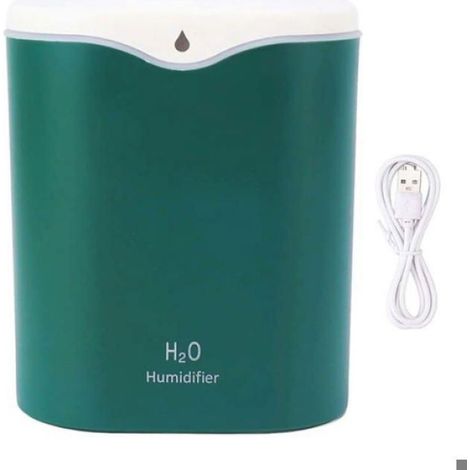16 cm 2-Liter-Luftbefeuchter mit Doppelsprühfunktion, Vernebelungstechnologie, konstanter Luftfeuchtigkeit und leisem Betrieb (1/4)