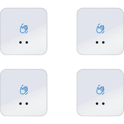 Serrure de porte infrarouge sans contact 4X avec capteur sans contact, bouton de sortie, déverrouillage de porte infrarouge et sonnette B (1/3)