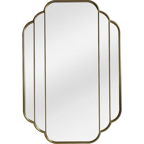 Specchio L. 70 x H. 105 cm Dorato antico art déco - DALVIA