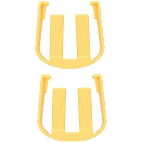 Lot de 2 rondelles de voiture, autres outils de jardin, connecteur rapide, boucle, clip en C, pièces de rechange, convient pour Karcher K2, K3, K7, jaune