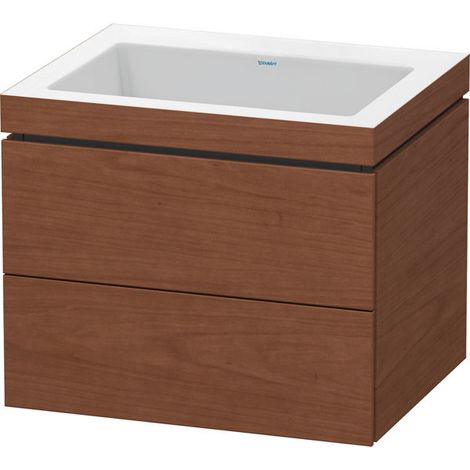 Duravit L-Cube Meuble vasque c-bonded avec socle mural, 60x48 cm, (1/5)