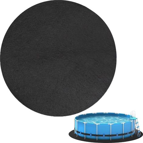 Tapis de sol pour piscine hors sol rond 33 FT – Protection anti-puncture en géotextile 220g – Installation facile et durable – Écologique – Hydromotrix (1/5)