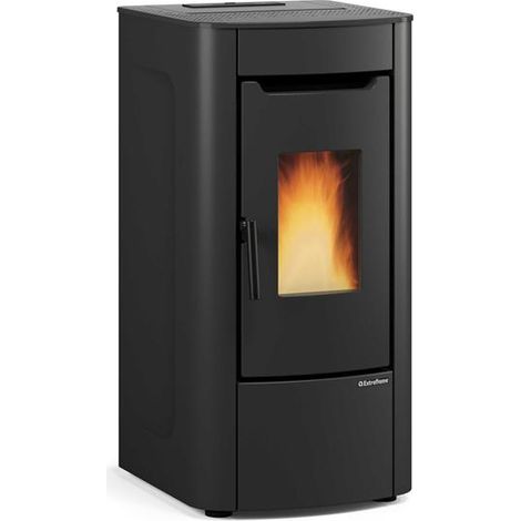 Nordica Extraflame 1295802-poele A Granules-7kw-a+-flamme Verte-cstb-foyer Fonte-sortie Ar  - Nordica Extraflame