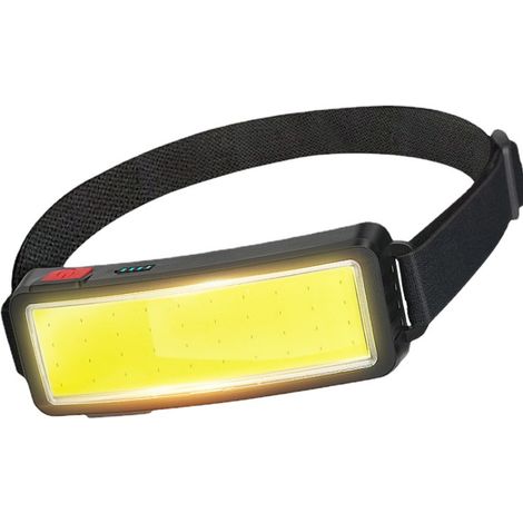 Lampe frontale LED puissante, rechargeable par USB, étanche, 2000 lumens, lot de 2, lampe de travail pour casque, idéale pour le camping, l'entretien (1/3)