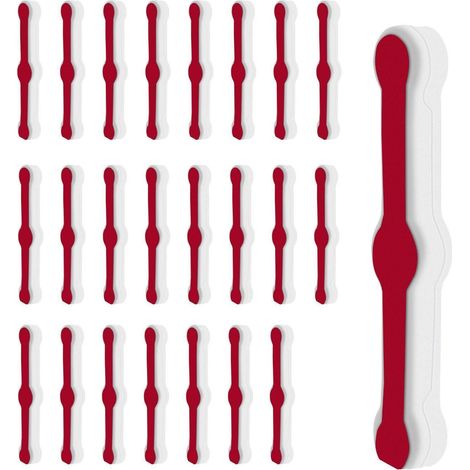 Clips de fixation adhésifs pour moustiquaire, lot de 24, blancs (1/5)