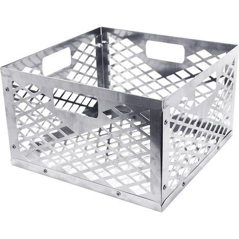 Stainless steel charcoal basket, large charcoal basket, fuel basket, charcoal basket, outdoor camping accessories (1/5)
