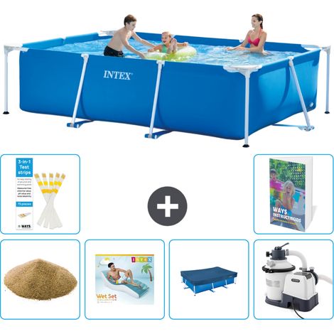 Rechteckiger Frame Pool - 300x200x75 cm - 7-teilig S23