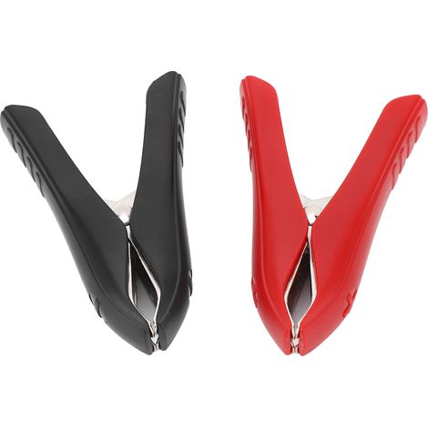 1 Paire de Pinces de Démarrrage 100A, Pinces Crocodile Rouge et Noir pour Câbles de Soudure (1/5)