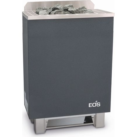 Eos Gracil 7,5 kW finnischer Saunaofen Elektrischer Standofen Anthrazit-Perleffekt (1/5)