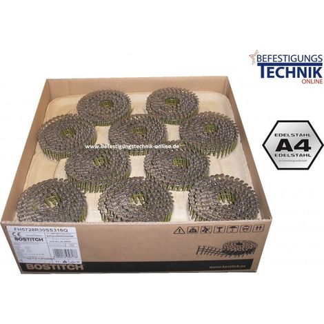 Bostitch Haftennägel 2,8x35 mm A4 für Haftennagler FH57 N66FH-2-E 4,2M-EN11005