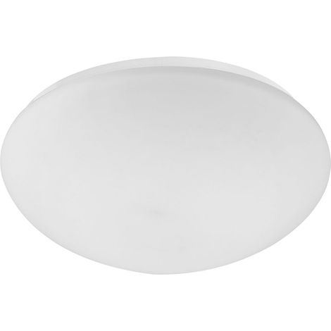 Plafonnier LED plafonnier verre métal blanc 24,5 cm salon chambre