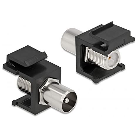 DELOCK MODULE KEYSTONE IEC MÂLE VERS F FEMELLE NOIR 86857