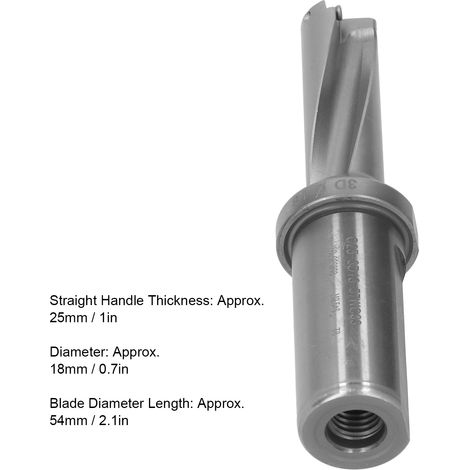 U-förmiger Bohrstangenhalter, Hochgeschwindigkeits- und Hochleistungs-CNC-Werkzeughalter, Spezifikation für Wasserstrahlbohren: C25-3D18-57WC03 (1/4)