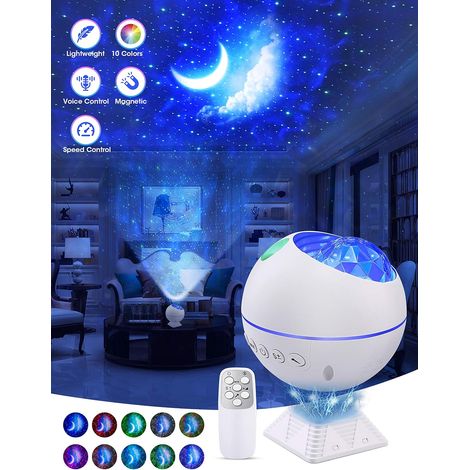 Filiyano – lampe nuageuse à effets – Mini veilleuse projecteur d'étoiles LED, lampe nuageuse à effets lumineux galaxie rotatifs à 120° avec (1/5)