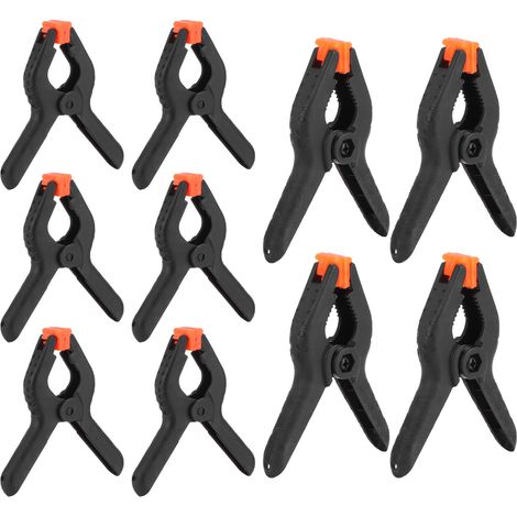 Ensemble de 10 pinces à ressort pour le bricolage en menuiserie, accessoires de fixation en plastique, outils à main (1/5)