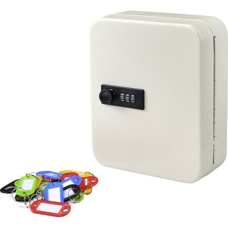 Sygonix Cassetta porta chiavi SY-4737738 Numero di ganci 20 Bianco