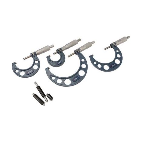 Dasqua Micrómetros de Precisión Conjunto 0-100 mm