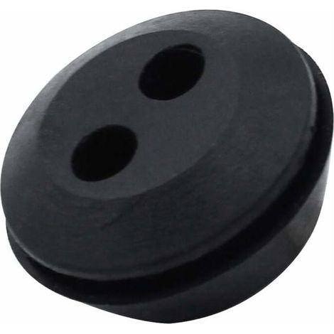 Lot de 6 Bouchon de Tuyau de Carburant Joint de Réservoir Caoutchouc 2 Trous Passe durite passe Durite Reservoir Debroussailleuse Accessoires (1/4)