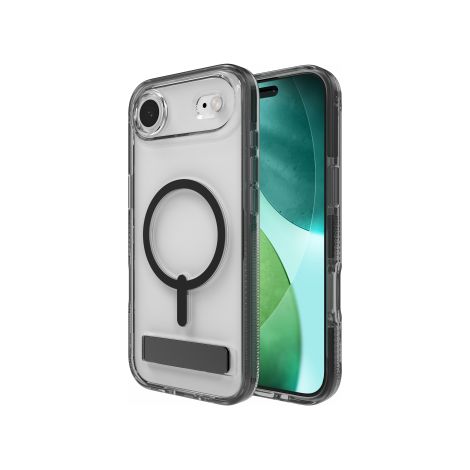 Étui Zagg Santa Cruz Snap KS pour iPhone Air compatible MagSafe avec support (noir de jais) (1/3)