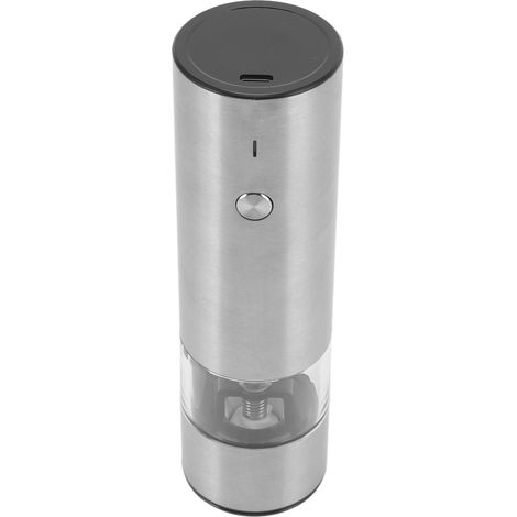 Moulin à poivre électrique rechargeable pour la cuisine, avec mouture réglable, moulin à sel et poivre en acier inoxydable. (1/5)