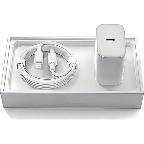 Câble USB-C PD 20 W pour iPhone 12, 13, 14, 11 Pro Max, Mini et autres appareils Apple - Charge rapide - Type C - Longueur : 2 m (1/5)